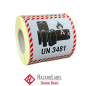 Preview: Batterylabel UN3481, 10x10 cm, Paperlabel